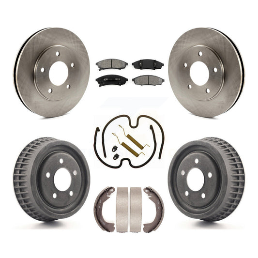 [Avant + Arrière] Kit de Disque et plaquette (semi-métallique) de frein pour 1995 Chevrolet Lumina Monte Carlo avec 10-1/2" Diameter Rotor rear brakes K8S-102313