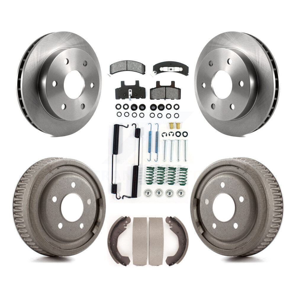 [Avant + Arrière] Kit de Disque et plaquette (semi-métallique) de frein pour GMC Yukon 4WD avec 10" Diameter K8S-102314