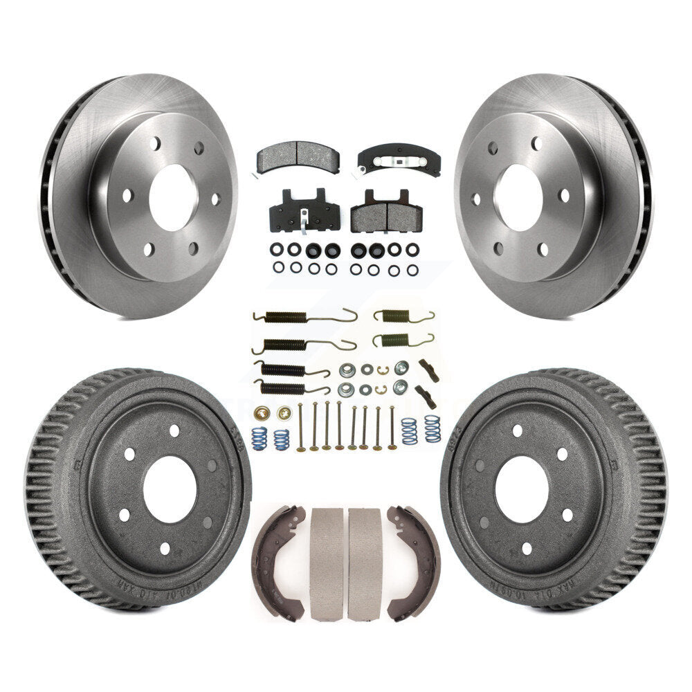 [Avant + Arrière] Kit de Disque et plaquette (semi-métallique) de frein pour 1992-1994 Chevrolet Blazer 4WD avec 11" Diameter K8S-102315