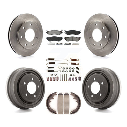 [Avant + Arrière] Kit de Disque et plaquette (semi-métallique) de frein pour 1999 Ford F-150 4WD avec 7 Lug Wheels K8S-102321