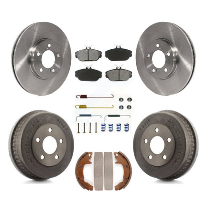 [Avant + Arrière] Kit de Disque et plaquette (semi-métallique) de frein pour 2001-2002 Ford Taurus Sedan avec rear brakes avec Police or Taxi Package K8S-102322