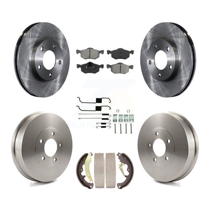 [Avant + Arrière] Kit de Disque et plaquette (semi-métallique) de frein pour 2007 Ford Escape Mercury Mariner From 01/08/07 rear brakes K8S-102324