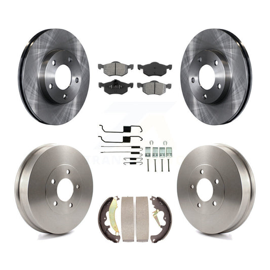 [Avant + Arrière] Kit de Disque et plaquette (semi-métallique) de frein pour 2007 Ford Escape Mercury Mariner From 01/08/07 rear brakes K8S-102324