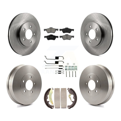 [Avant + Arrière] Kit de Disque et plaquette (semi-métallique) de frein pour 2007 Ford Escape Mercury Mariner From 01/08/07 rear brakes K8S-102326