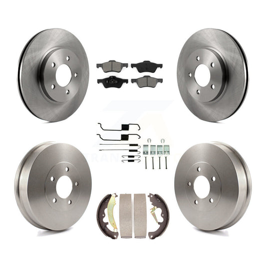 [Avant + Arrière] Kit de Disque et plaquette (semi-métallique) de frein pour 2007 Ford Escape Mercury Mariner From 01/08/07 rear brakes K8S-102326
