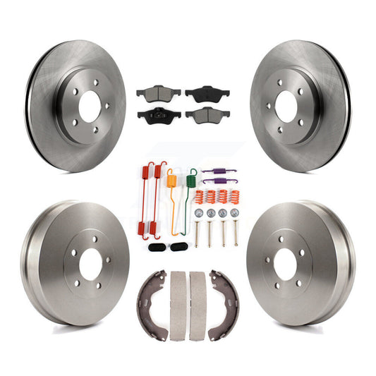 [Avant + Arrière] Kit de Disque et plaquette (semi-métallique) de frein pour 2008 Mazda Tribute K8S-102327