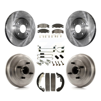 [Avant + Arrière] Kit de Disque et plaquette (semi-métallique) de frein pour 2008 Ford Focus Wheel Bearing Includes K8S-102329