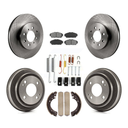 [Avant + Arrière] Kit de Disque et plaquette (semi-métallique) de frein pour 1994 Honda Civic EX avec 2 doors Coupe Manual transmission K8S-102354