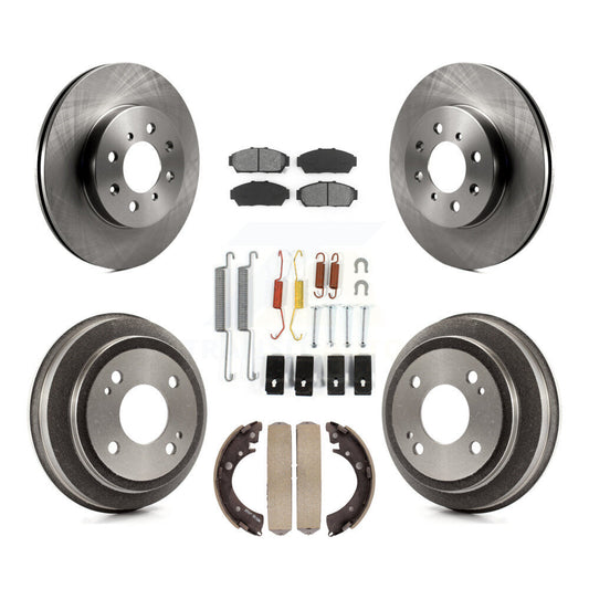 [Avant + Arrière] Kit de Disque et plaquette (semi-métallique) de frein pour 1994 Honda Civic EX avec 2 doors Coupe Manual transmission K8S-102354