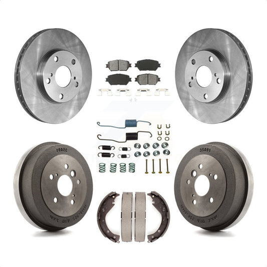 [Avant + Arrière] Kit de Disque et plaquette (semi-métallique) de frein pour 2005 Toyota Camry Base LE Vehicles Manufactured In USA K8S-102357 par Transit Auto