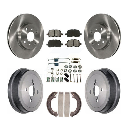 [Avant + Arrière] Kit de Disque et plaquette (semi-métallique) de frein pour 2002 Toyota Corolla From 04 02 K8S-102358