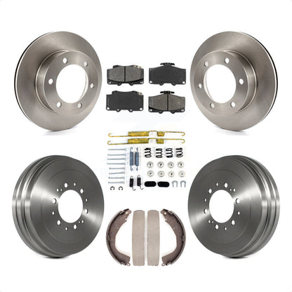 [Avant + Arrière] Kit de Disque et plaquette (semi-métallique) de frein pour 2004 Toyota Tacoma 4WD avec 6 Lug Wheels K8S-102363 par Transit Auto