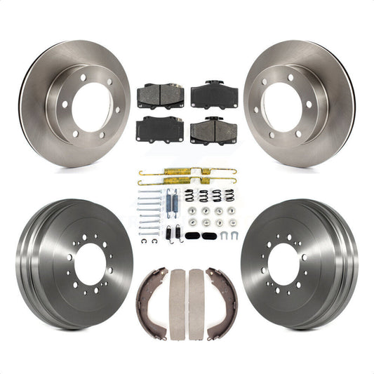 [Avant + Arrière] Kit de Disque et plaquette (semi-métallique) de frein pour 2004 Toyota Tacoma 4WD avec 6 Lug Wheels K8S-102363 par Transit Auto