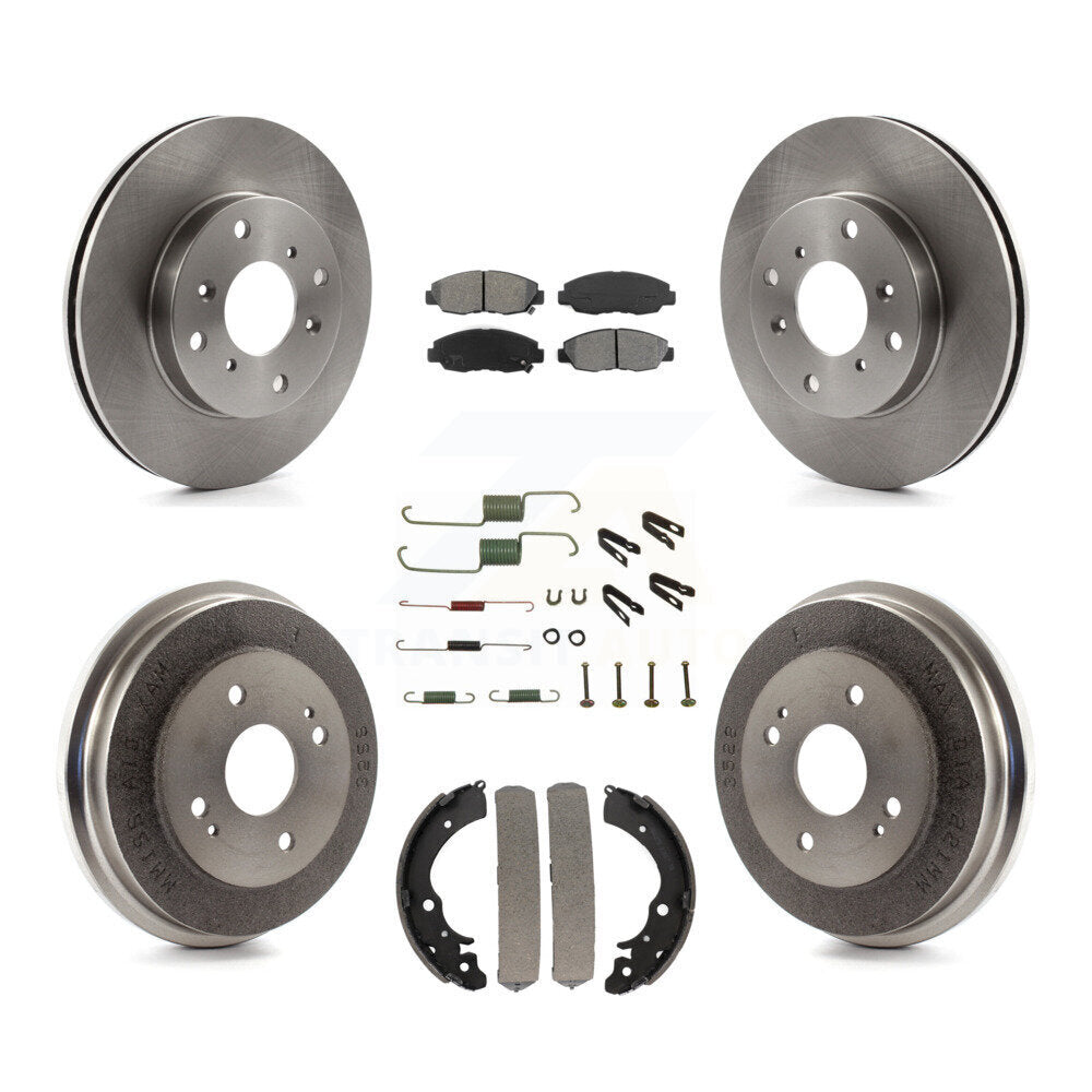 [Avant + Arrière] Kit de Disque et plaquette (semi-métallique) de frein pour Honda Accord K8S-102370