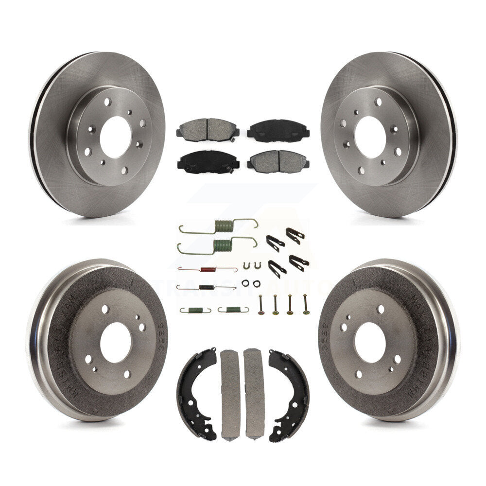 [Avant + Arrière] Kit de Disque et plaquette (semi-métallique) de frein pour Honda Accord K8S-102371