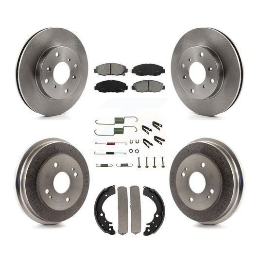 [Avant + Arrière] Kit de Disque et plaquette (semi-métallique) de frein pour Honda Accord K8S-102371
