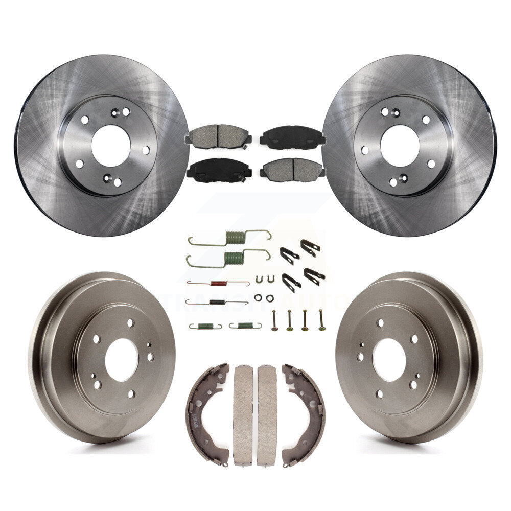 [Avant + Arrière] Kit de Disque et plaquette (semi-métallique) de frein pour 2011 Honda Civic GX K8S-102372