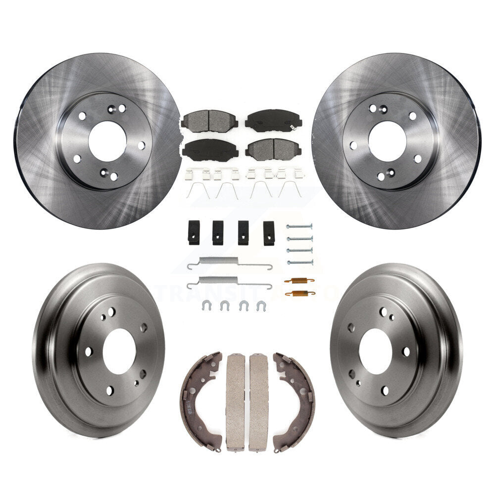 [Avant + Arrière] Kit de Disque et plaquette (semi-métallique) de frein pour Honda Civic K8S-102375