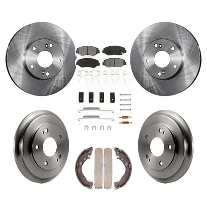 [Avant + Arrière] Kit de Disque et plaquette (semi-métallique) de frein pour Honda Civic K8S-102375