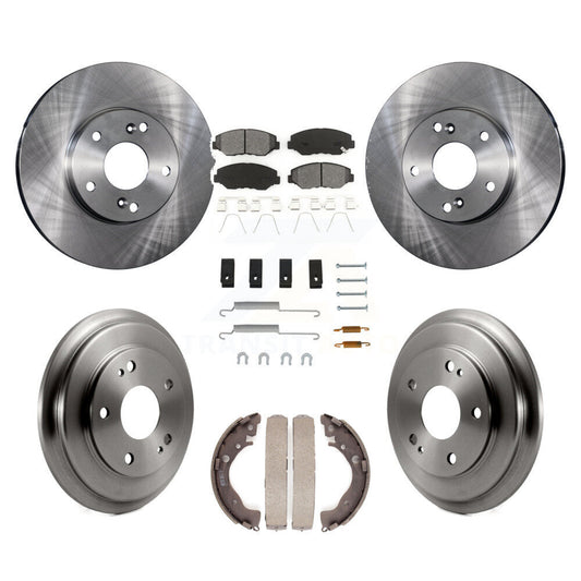 [Avant + Arrière] Kit de Disque et plaquette (semi-métallique) de frein pour Honda Civic K8S-102375