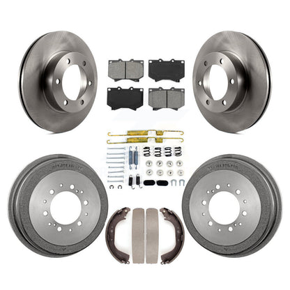 [Avant + Arrière] Kit de Disque et plaquette (semi-métallique) de frein pour 2000-2002 Toyota Tundra 4.7" Plate longueur K8S-102381
