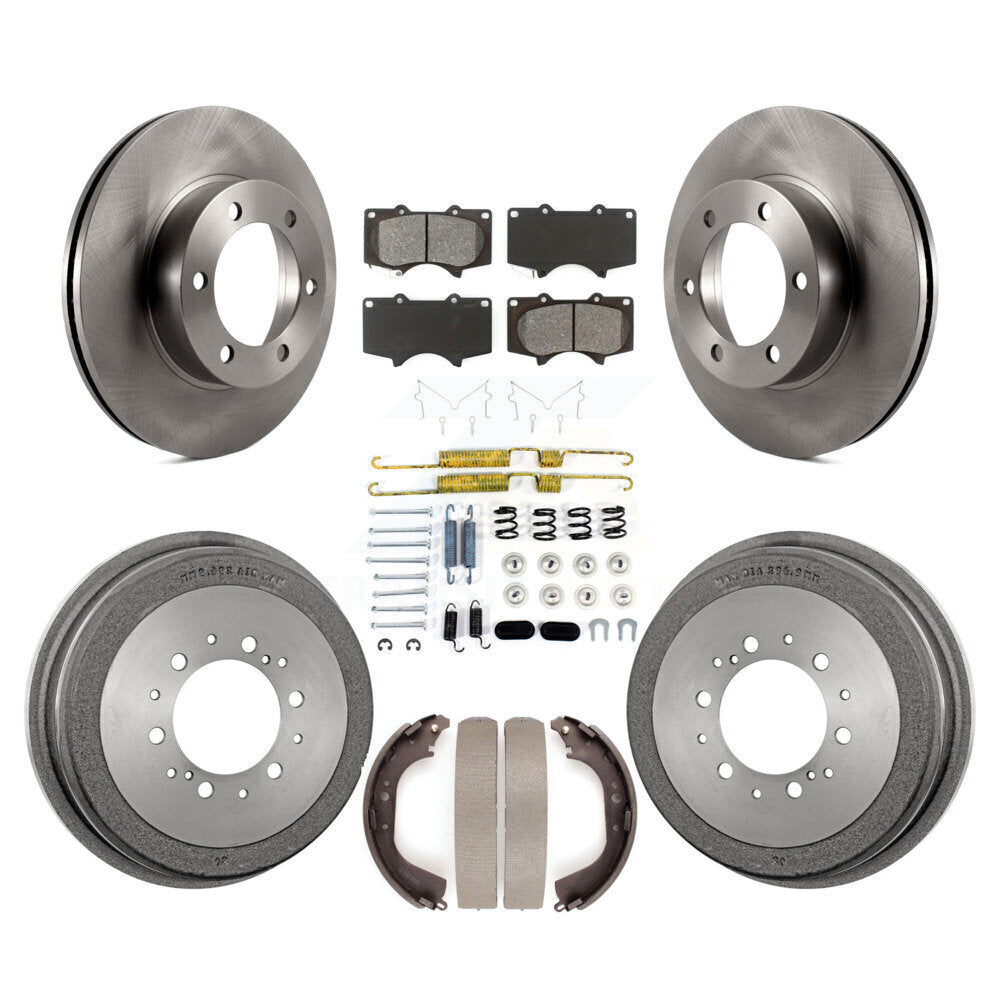 [Avant + Arrière] Kit de Disque et plaquette (semi-métallique) de frein pour 2000-2002 Toyota Tundra 5.3" Plate longueur K8S-102382