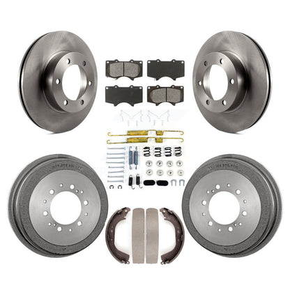 [Avant + Arrière] Kit de Disque et plaquette (semi-métallique) de frein pour 2000-2002 Toyota Tundra 5.3" Plate longueur K8S-102382