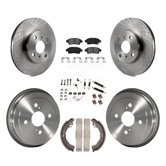 [Avant + Arrière] Kit de Disque et plaquette (semi-métallique) de frein pour 2000 Toyota Echo From 08 00 K8S-102383