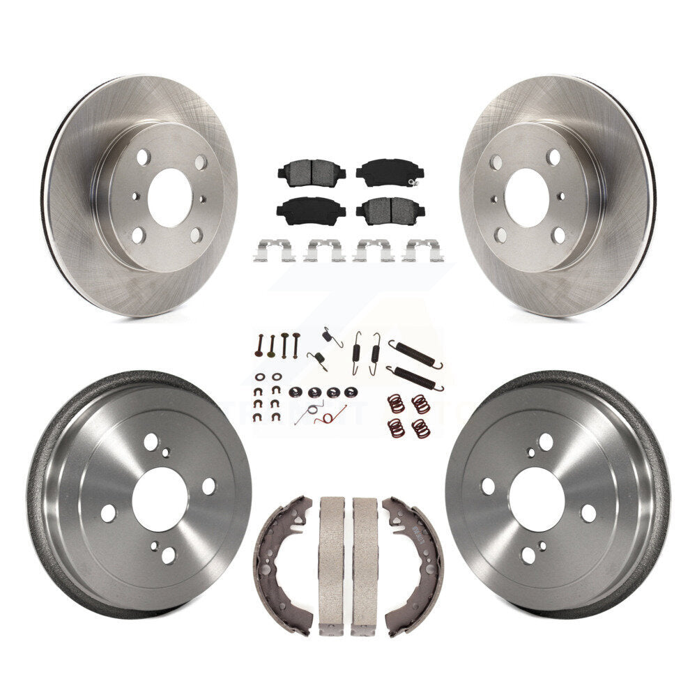 [Avant + Arrière] Kit de Disque et plaquette (semi-métallique) de frein pour 2000 Toyota Echo To 08 00 K8S-102387