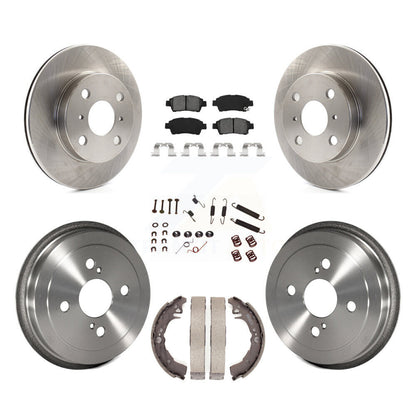 [Avant + Arrière] Kit de Disque et plaquette (semi-métallique) de frein pour 2000 Toyota Echo To 08 00 K8S-102387