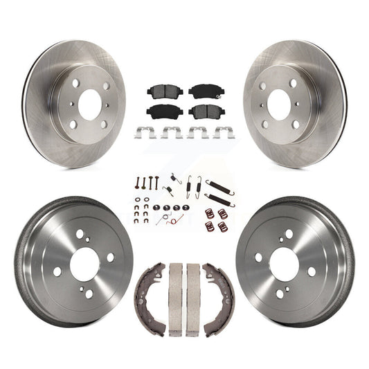 [Avant + Arrière] Kit de Disque et plaquette (semi-métallique) de frein pour 2000 Toyota Echo To 08 00 K8S-102387
