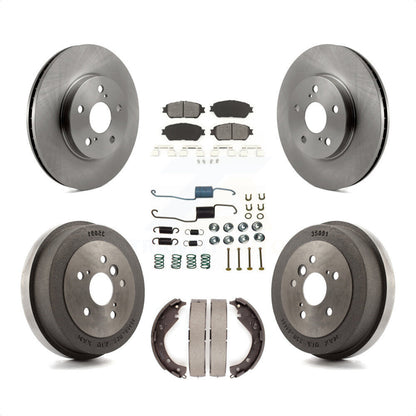 [Avant + Arrière] Kit de Disque et plaquette (semi-métallique) de frein pour 2005 Toyota Camry SE XLE Vehicles Manufactured In USA K8S-102390 par Transit Auto