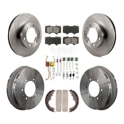 [Avant + Arrière] Kit de Disque et plaquette (semi-métallique) de frein pour Toyota Tacoma K8S-102401