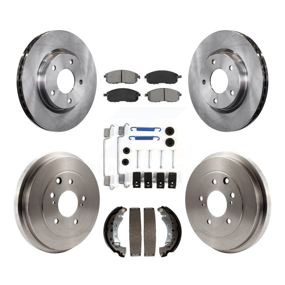 [Avant + Arrière] Kit de Disque et plaquette (semi-métallique) de frein pour Nissan Sentra K8S-102404