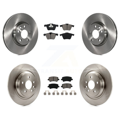 [Avant + Arrière] Kit de Disque et plaquette (semi-métallique) de frein pour 2008 Volvo V70 avec 300mm Diameter Rotor K8S-102406