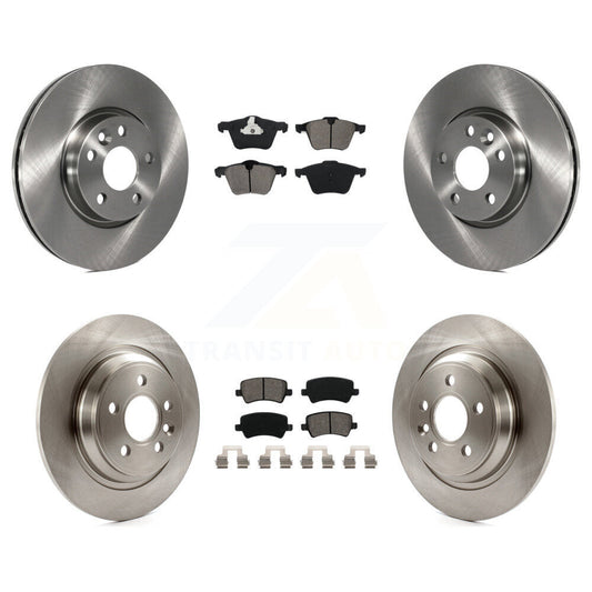 [Avant + Arrière] Kit de Disque et plaquette (semi-métallique) de frein pour 2008 Volvo V70 avec 300mm Diameter Rotor K8S-102406