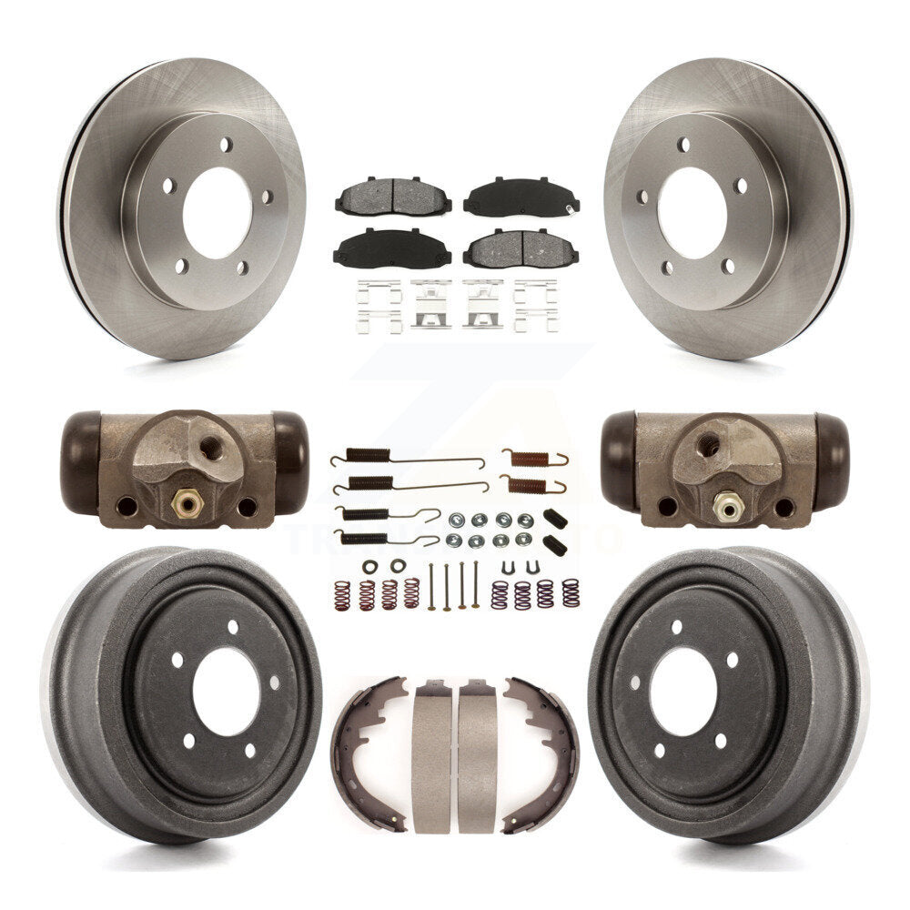 [Avant + Arrière] Kit de Disque et plaquette (semi-métallique) de frein pour Ford F-150 4WD K8S-102410