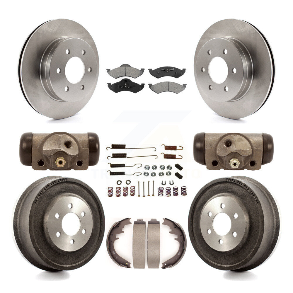 [Avant + Arrière] Kit de Disque et plaquette (semi-métallique) de frein pour 2000-2002 Dodge Dakota Durango K8S-102411