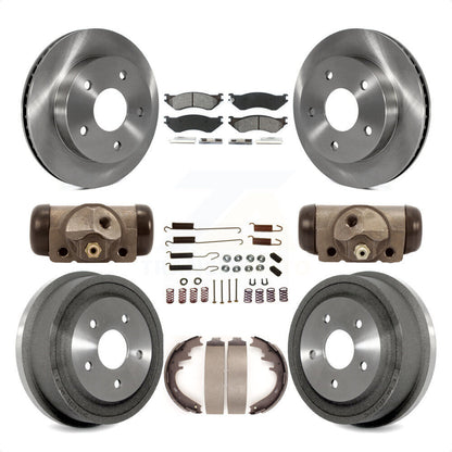 [Avant + Arrière] Kit de Disque et plaquette (semi-métallique) de frein pour 2000-2001 Dodge Ram 1500 RWD K8S-102413 par Transit Auto