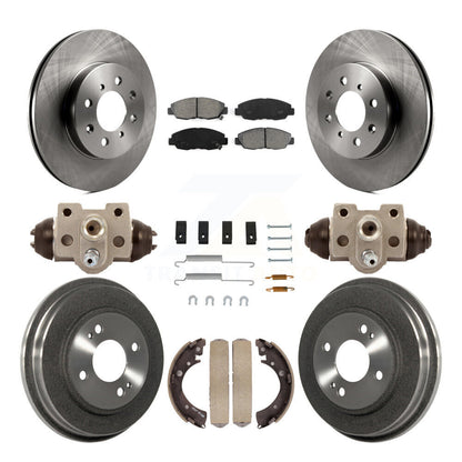 [Avant + Arrière] Kit de Disque et plaquette (semi-métallique) de frein pour Honda Civic K8S-102423