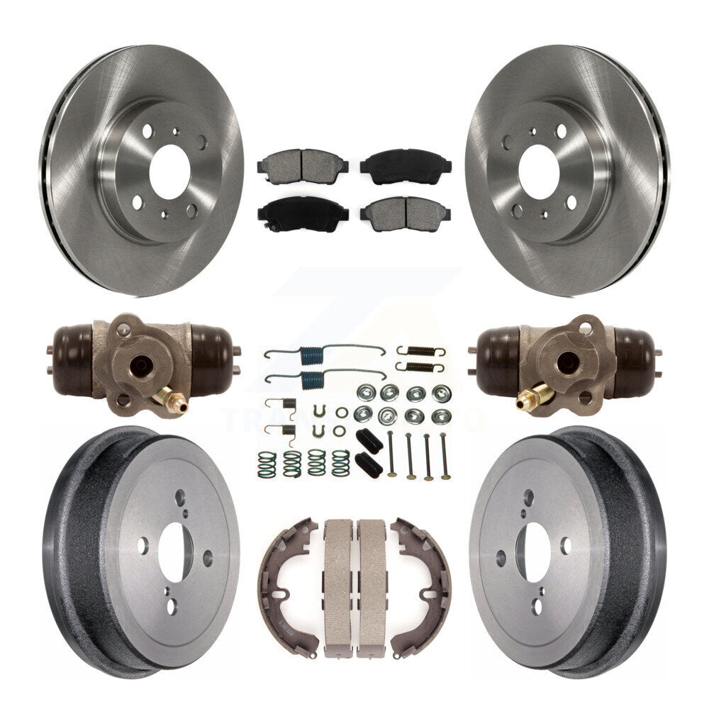 [Avant + Arrière] Kit de Disque et plaquette (semi-métallique) de frein pour 1993-1997 Toyota Corolla Geo Prizm K8S-102436