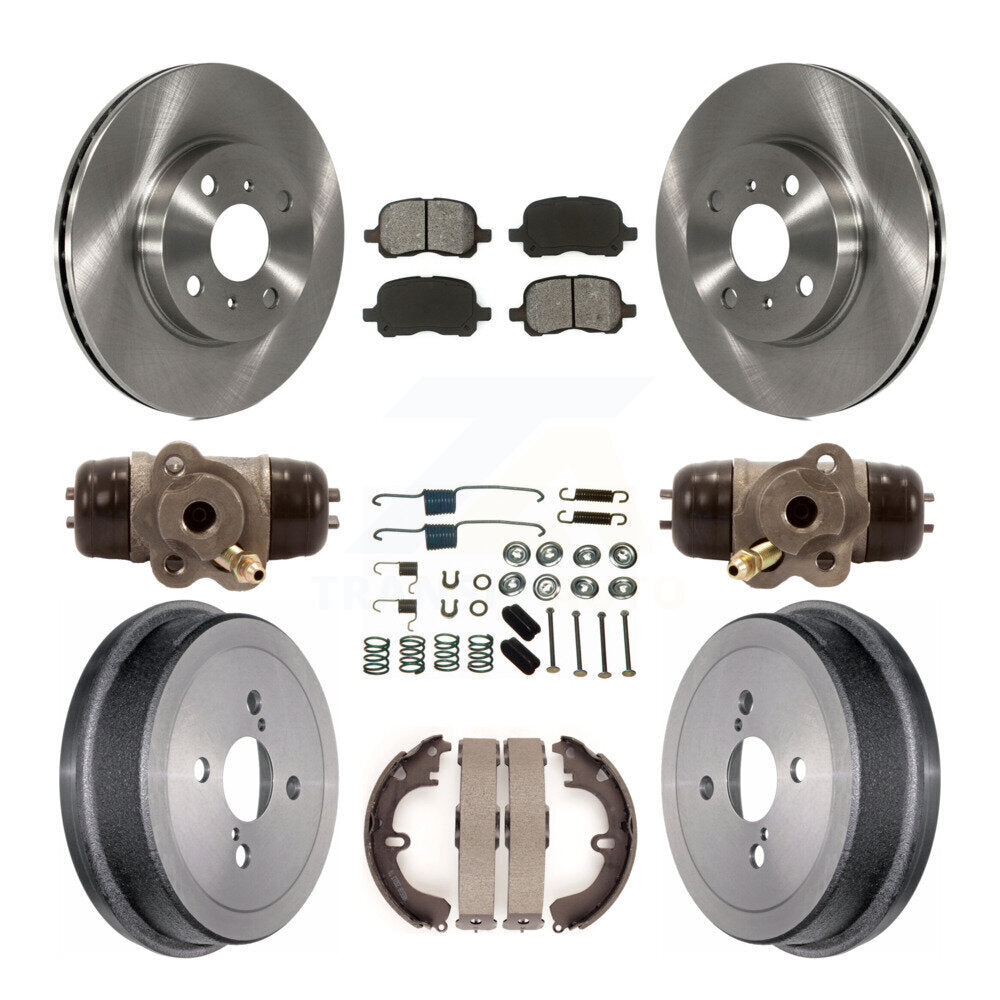 [Avant + Arrière] Kit de Disque et plaquette (semi-métallique) de frein pour Toyota Corolla Non-ABS K8S-102439