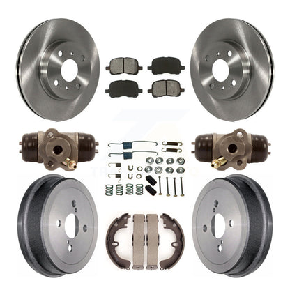 [Avant + Arrière] Kit de Disque et plaquette (semi-métallique) de frein pour Toyota Corolla Non-ABS K8S-102439