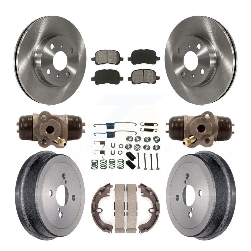 [Avant + Arrière] Kit de Disque et plaquette (semi-métallique) de frein pour Toyota Corolla Chevrolet Prizm Non-ABS K8S-102441