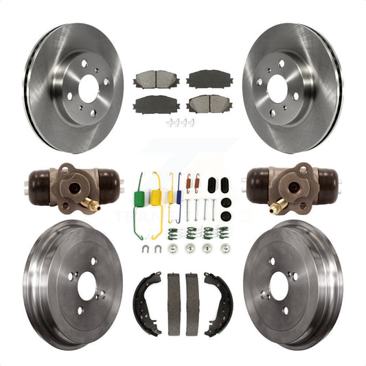 [Avant + Arrière] Kit de Disque et plaquette (semi-métallique) de frein pour Toyota Yaris K8S-102457 par Transit Auto