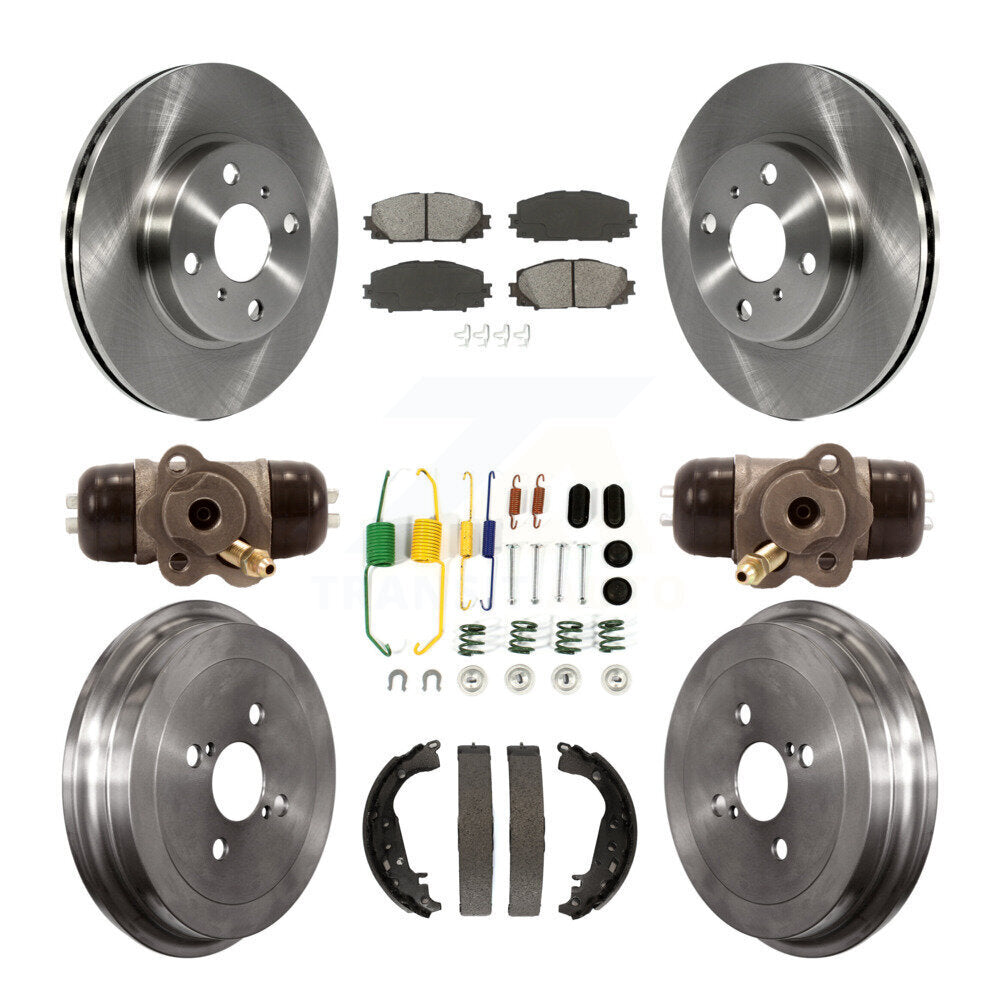 [Avant + Arrière] Kit de Disque et plaquette (semi-métallique) de frein pour Toyota Yaris K8S-102457