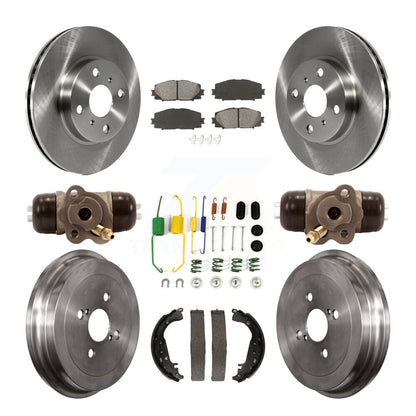 [Avant + Arrière] Kit de Disque et plaquette (semi-métallique) de frein pour Toyota Yaris K8S-102457