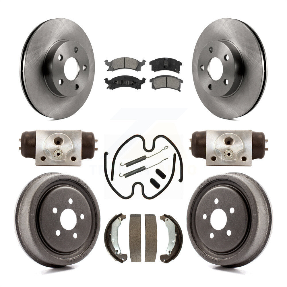 [Avant + Arrière] Kit de Disque et plaquette (semi-métallique) de frein pour 2003-2005 Pontiac Sunfire K8S-102466 par Transit Auto