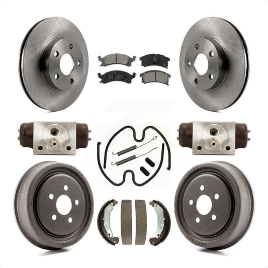 [Avant + Arrière] Kit de Disque et plaquette (semi-métallique) de frein pour 2003-2005 Pontiac Sunfire K8S-102466 par Transit Auto