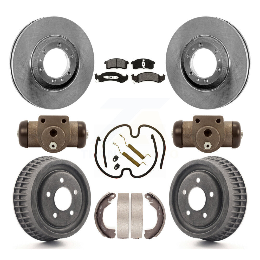 [Avant + Arrière] Kit de Disque et plaquette (semi-métallique) de frein pour Buick LeSabre Oldsmobile Park Avenue 88 Pontiac Bonneville 98 Chevrolet Lumina APV Trans Sport Silhouette K8S-102470